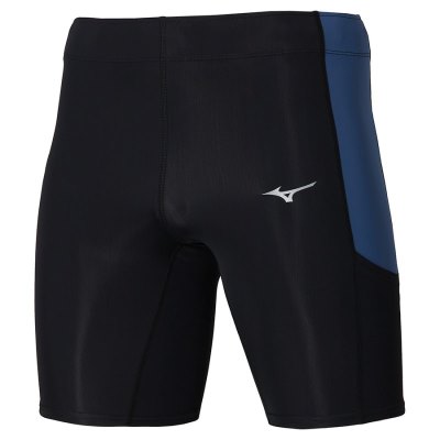 Mallas Mizuno Impulse Core Mid Hombre - Negros / Azules - Chile M051IDMFVE